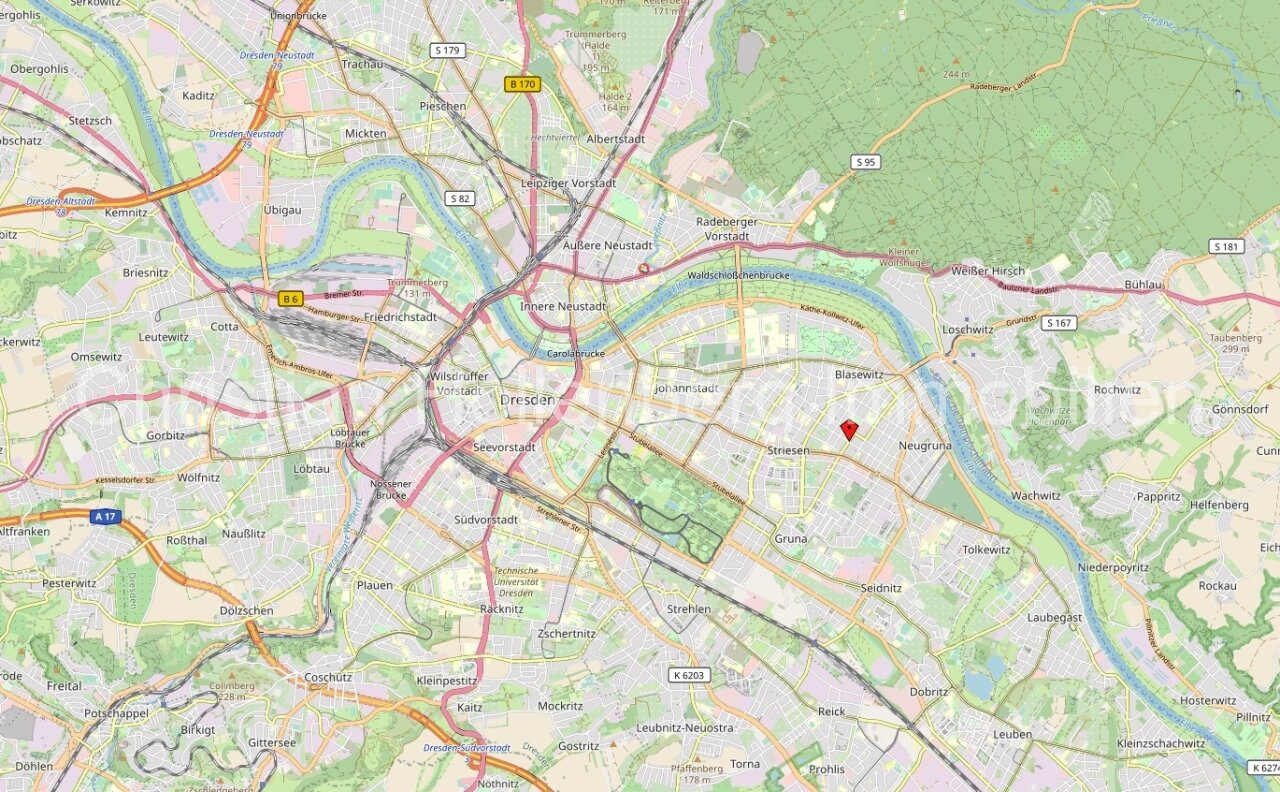 Wohnen im Grünen mitten in Dresden Striesen-West - **provisionsfrei**